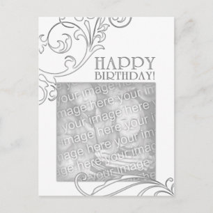 Postal cumpleaños feliz (florido elegante)