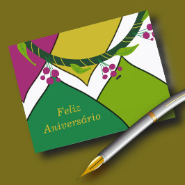 Postal Cumpleaños Feliz para los Portugueses