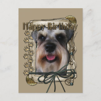 Postal Cumpleaños feliz - Rutas de piedra - Schnauzer