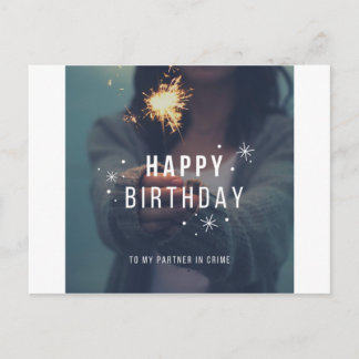 Postal Cumpleaños feliz - Socio criminal - Hermana