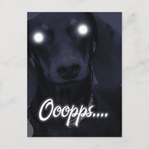 Postal Cumpleaños feliz - Velas trucadas - Dachshund