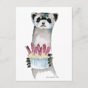 Postal Cumpleaños Ferret
