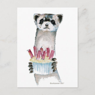 Postal Cumpleaños Ferret