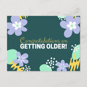 Postal Cumpleaños floral