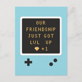 Postal Cumpleaños Gameboy Nivel de Amistad Sube Otro Año 