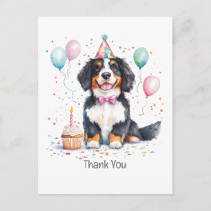 Postal Cumpleaños Gracias Boyero de Berna