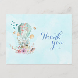 Postal Cumpleaños Gracias Conejito en Globo