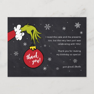 Postal Cumpleaños Grinch Gracias por ser Malo