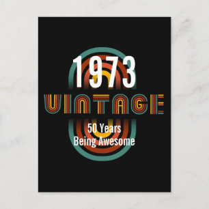 POSTAL CUMPLEAÑOS INCREÍBLE AÑO DE NACIMIENTO VINTAGE PER