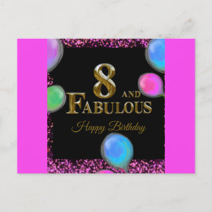 Postal Cumpleaños número 8