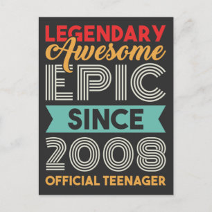 Postal Cumpleaños oficial de adolescente 13 años
