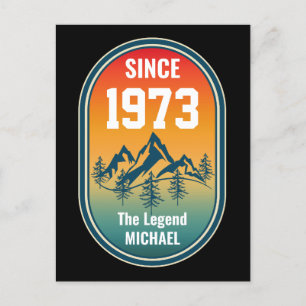 Postal Cumpleaños Personalizado Vintage La Leyenda Estilo