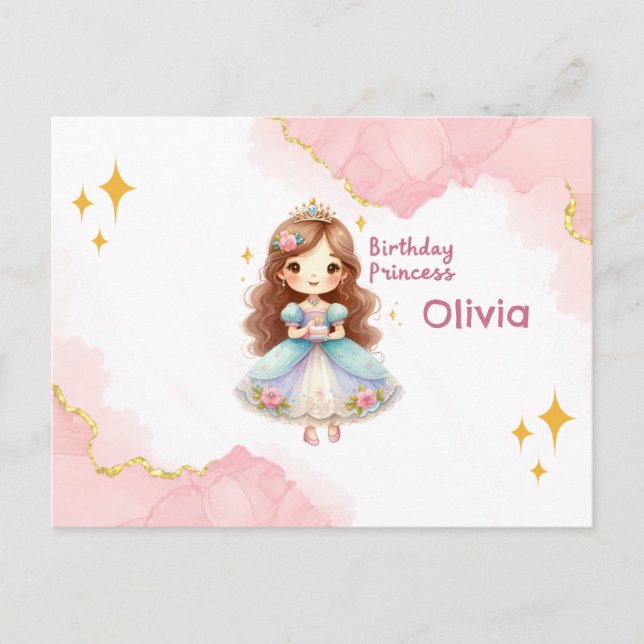 Postal Cumpleaños Princesa Delicia (Anverso)