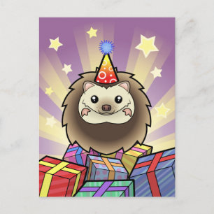 Postal Cumpleaños Pygmy Hedgehog