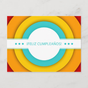 Postal cumpleanos retro