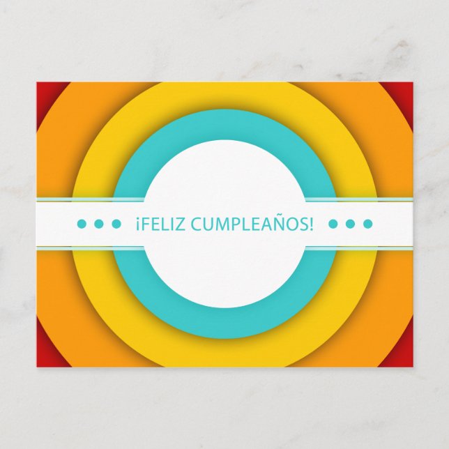 Postal cumpleanos retro (Anverso)