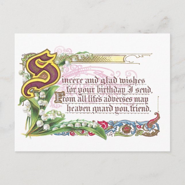 Postal Cumpleaños Sincero (Anverso)