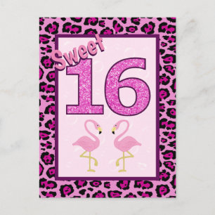 Postal Cumpleaños Sweet Sixteen de Flamenco