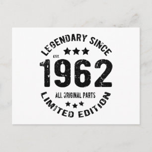 Postal Cumpleaños Vintage 1962