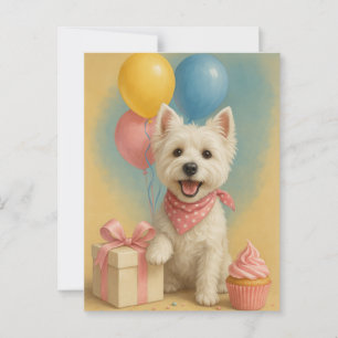 Postal Cumpleaños Westie