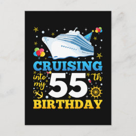 Postal Cumpliendo 55 años en mi fiesta de cumpleaños