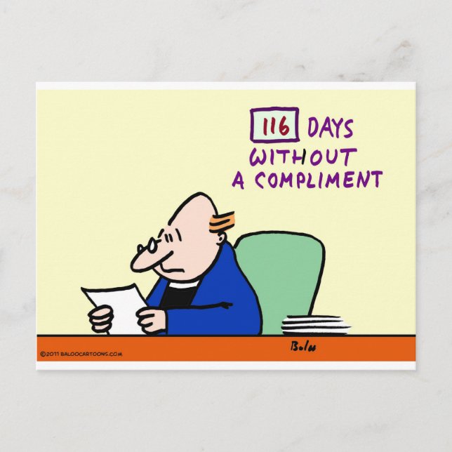 Postal cumplimento del sacerdote predicador de la iglesia (Anverso)