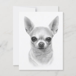 Postal "Cunami" mano pintó retrato de Chihuahua