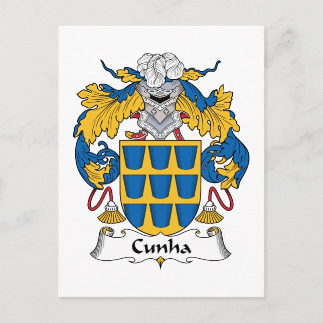 Postal Cunha Family Crest (Anverso)