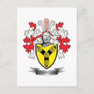 Postal Cunningham Family Crest Coat of Arms