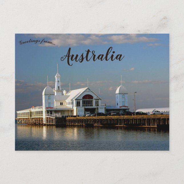 Postal Cunningham Pier Geelong Victoria Australia (Anverso)