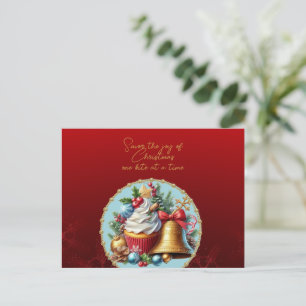 Postal Cupcakes de Navidad Sabor a Alegría