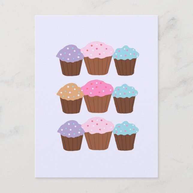 Postal Cupcakes Dulces (Anverso)