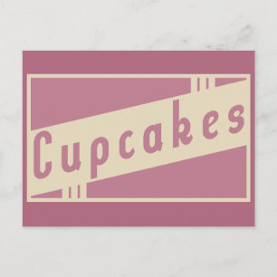 Postal cupcakes retro