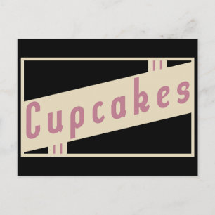 Postal cupcakes retro