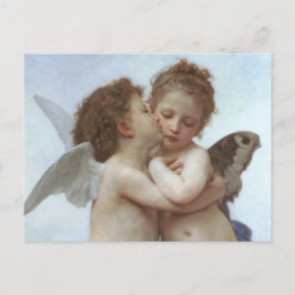 Postal Cupid and Psyche as children - William Bouguereau