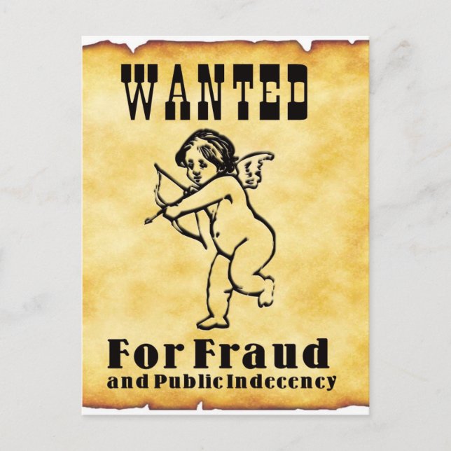 Postal Cupid Wanted Poster (Anverso)