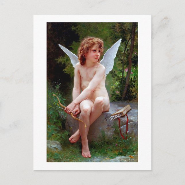 Postal Cupido, Bouguereau (Anverso)