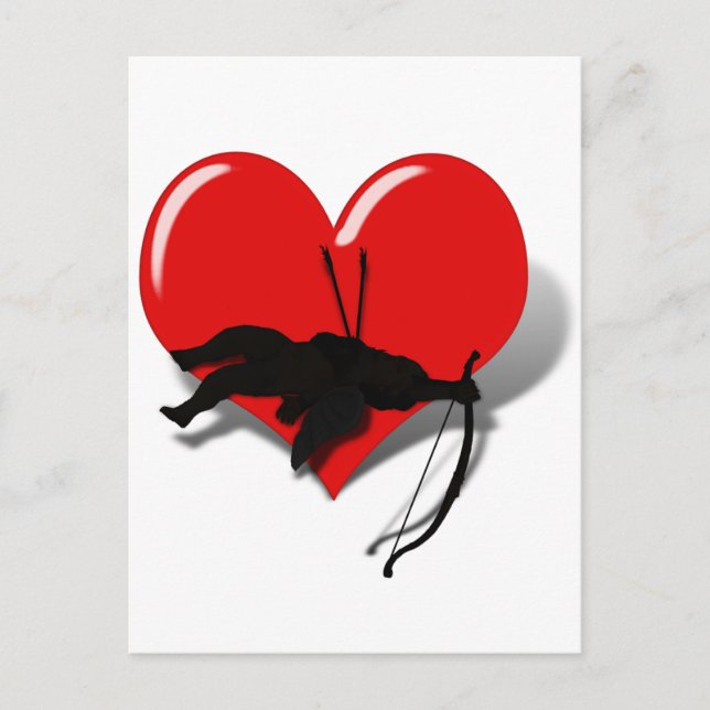 Postal Cupido en su suerte (Anverso)