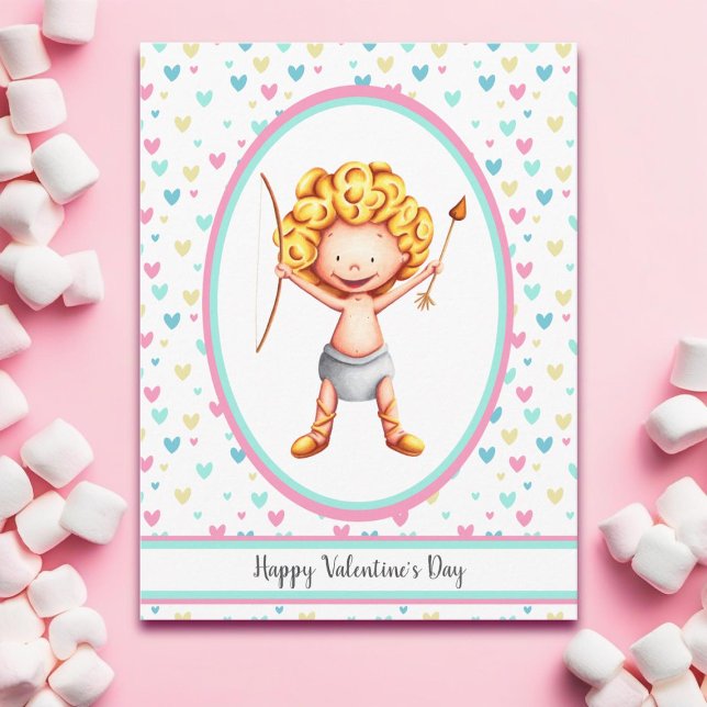 Postal Cupido Feliz Día de San Valentín (Subido por el creador)