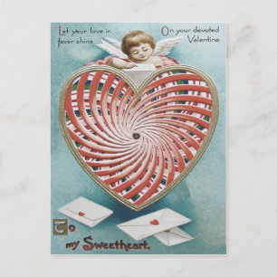 Postal Cupido Querubín Ángel Caleidoscopio