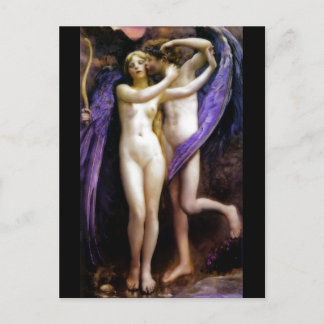 Postal Cupido y Psique