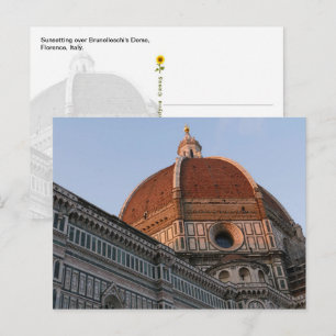 Postal Cúpula de Brunelleschi, Florencia, Italia -