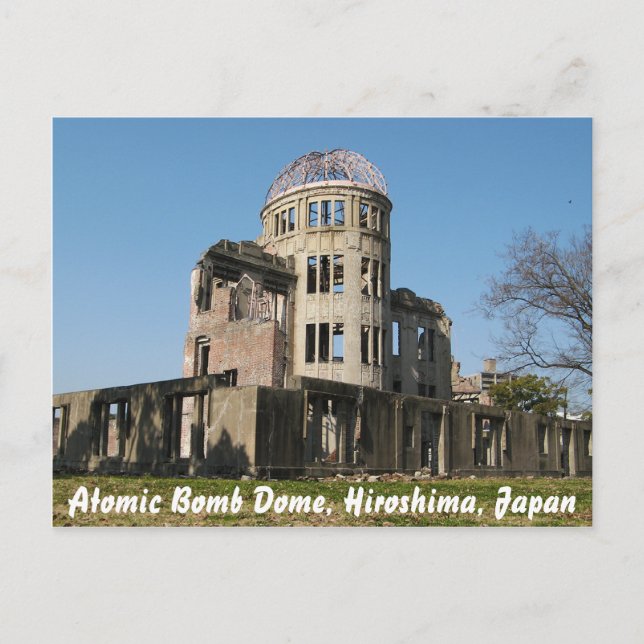 Postal Cúpula de la bomba atómica, Hiroshima, Japón (Anverso)