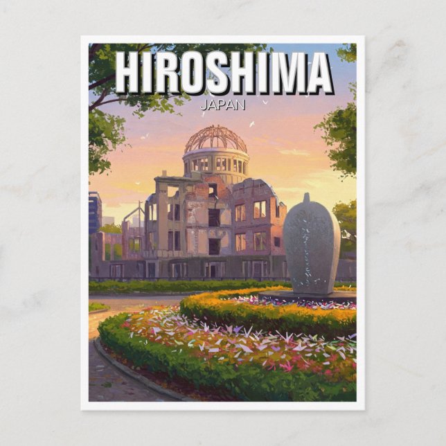 Postal Cúpula de la Paz de Hiroshima Japón (Anverso)