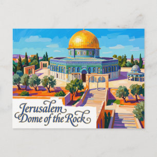 Postal Cúpula de la Roca Israel