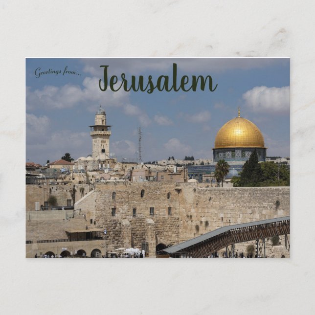 Postal Cúpula de la roca Jerusalén (Anverso)