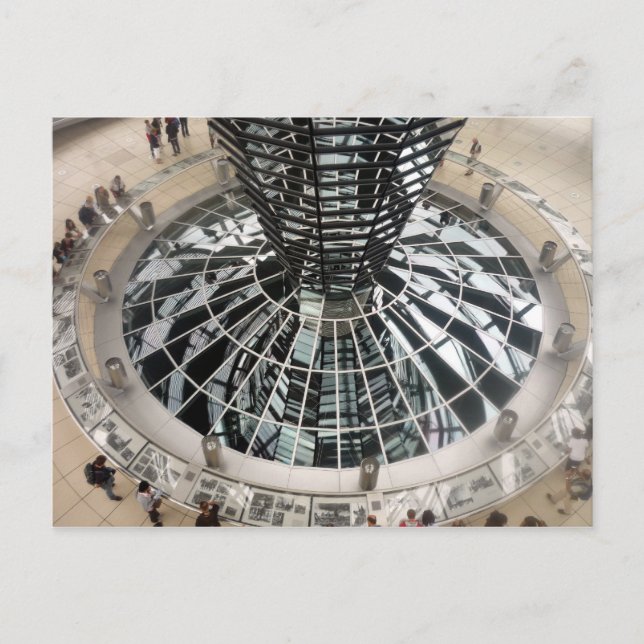Postal cúpula de reichstag abajo (Anverso)