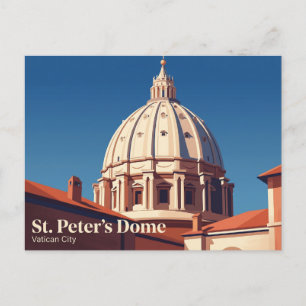 Postal Cúpula de San Pedro Ciudad del Vaticano