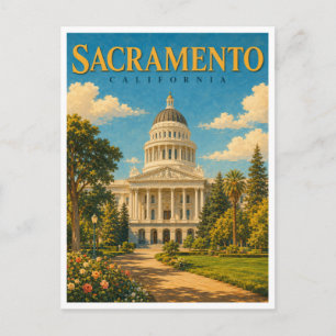 Postal Cúpula del Capitolio de Sacramento California GeoS