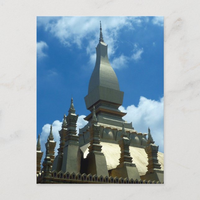 Postal cúpula dorada lao (Anverso)